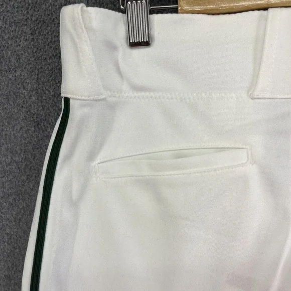 Nike Boys Vapor Select Full Length Piped Baseball Pants White Green L BQ6426-111 - Picture 16 of 16
